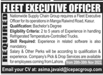 Nationwide Supply Chain Group Jobs November 2022