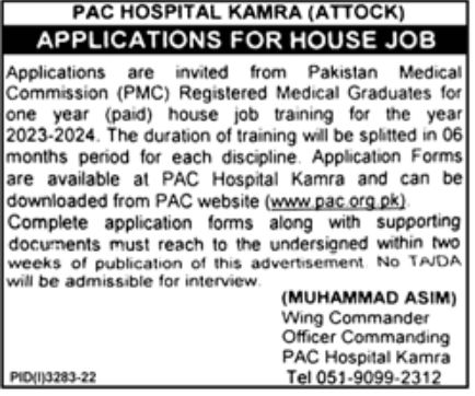 PAC Hospital Jobs November 2022