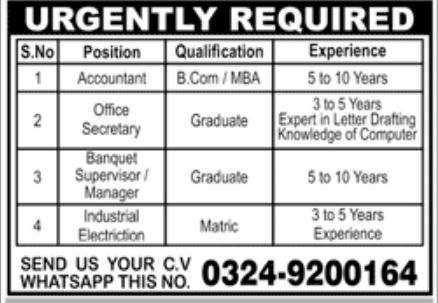 Private Sector Karachi Jobs November 2022