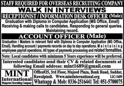 MINT International Jobs December 2022