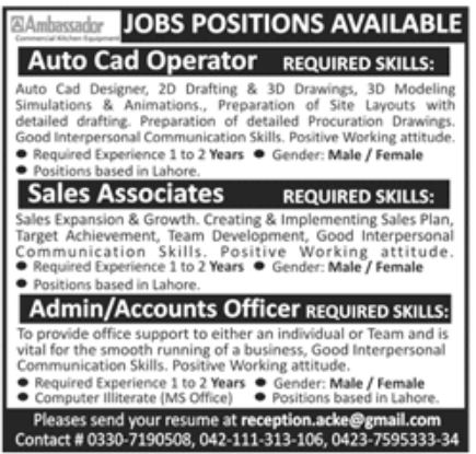 Private Sector Lahore Jobs December 2022
