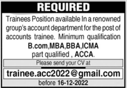 Renowned Group's Jobs December 2022