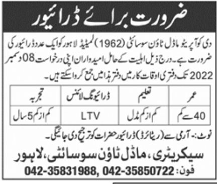 The Cooperative Model Town Society Jobs December 2022