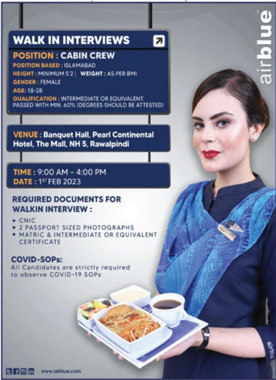 Air Blue Jobs January 2023