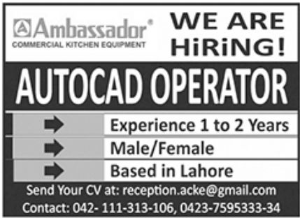 Ambassador Commercial Kitchen Equipment Jobs January 2023