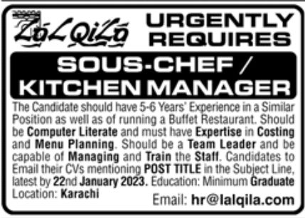LalQila Jobs January 2023