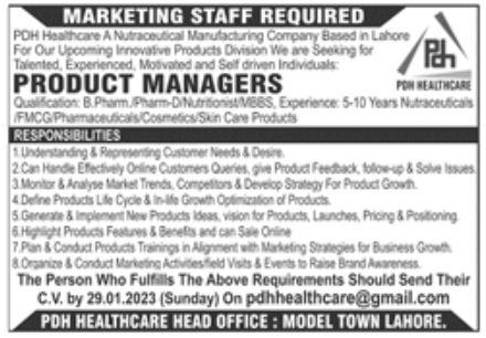 PDH Healthcare Jobs January 2023