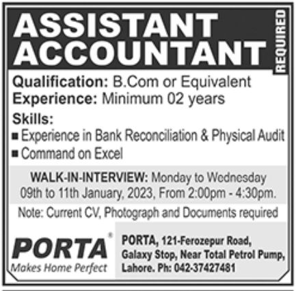 PORTA Makes Home Project Jobs January 2023