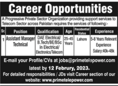 Progressive Private Sector Organization Jobs January 2023