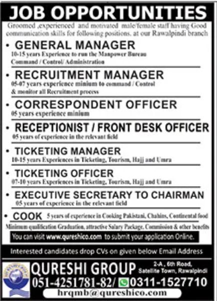 Qureshi Group Jobs January 2023