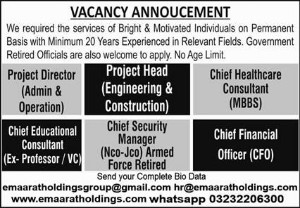 Emaarat Holdings Group Jobs February 2023