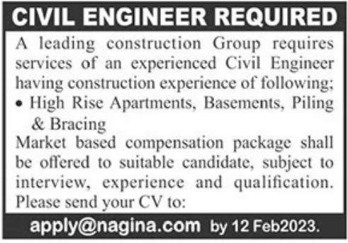 Leading Construction Group Jobs February 2023