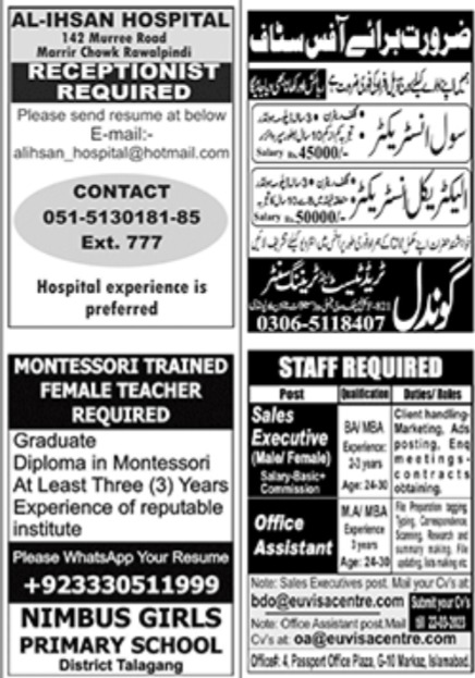 Jang Paperpk Jobs 19 March 2023
