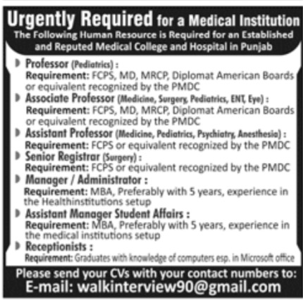 Medical Institution Jobs March 2023