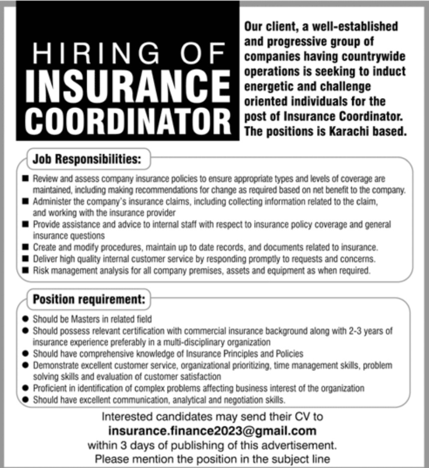 Well Established and Progressive Group Jobs March 2023